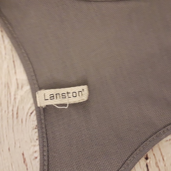 Lanston High-Low Midi Racerback Gray Dress (L) - Picture 4 of 6